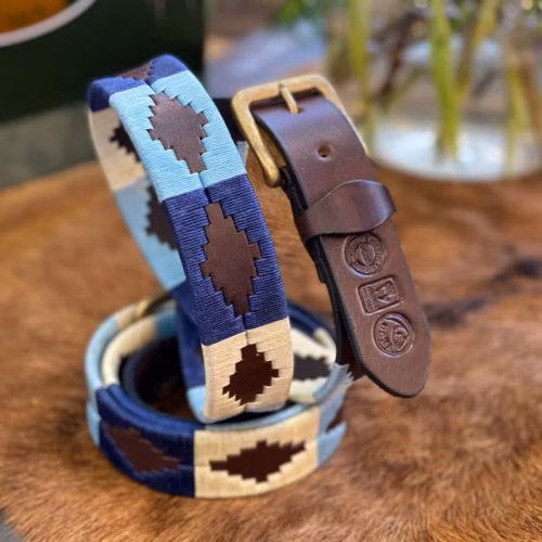 Havana Brown Leather Polo Belt #021
