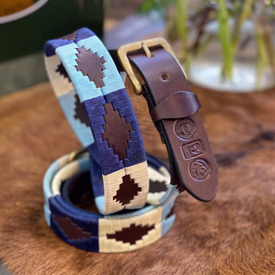 Havana Brown Leather Polo Belt #021