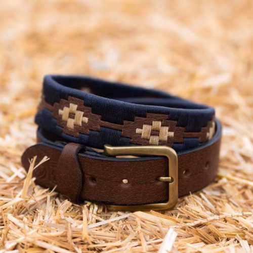 Havana Brown Leather Polo Belt #112