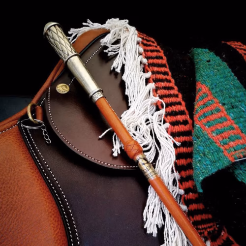 Leather Whip Silver Cap