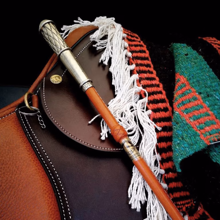 Leather Whip Silver Cap
