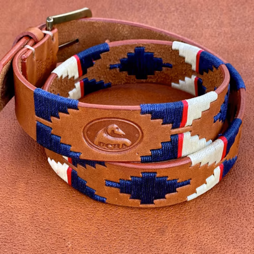 Havana Brown Leather Polo Belt #010