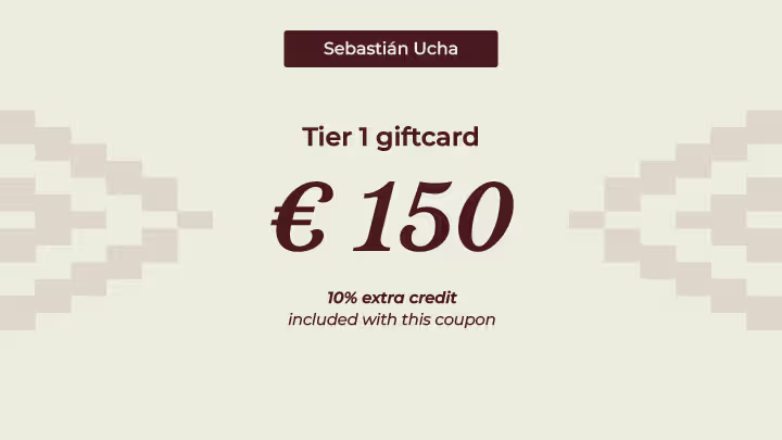 Sebastian Ucha € 150 giftcard