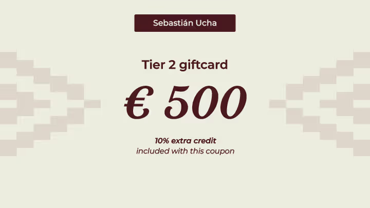 Sebastian Ucha € 500 giftcard