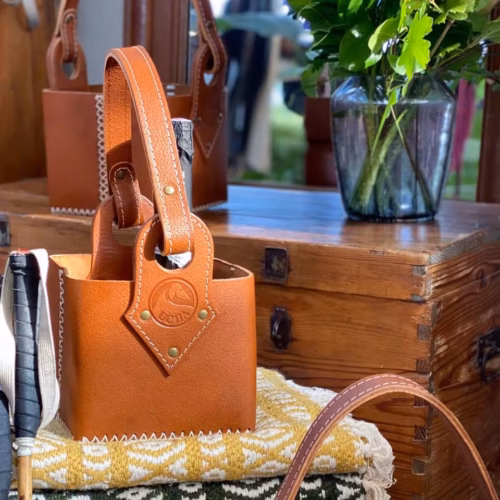 Wine Leather Box