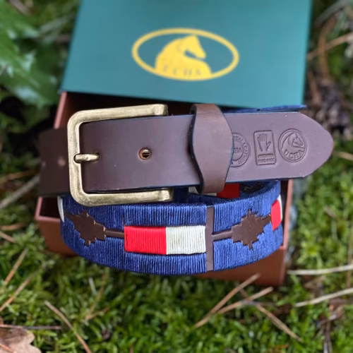 Havana Brown Leather Polo Belt #009