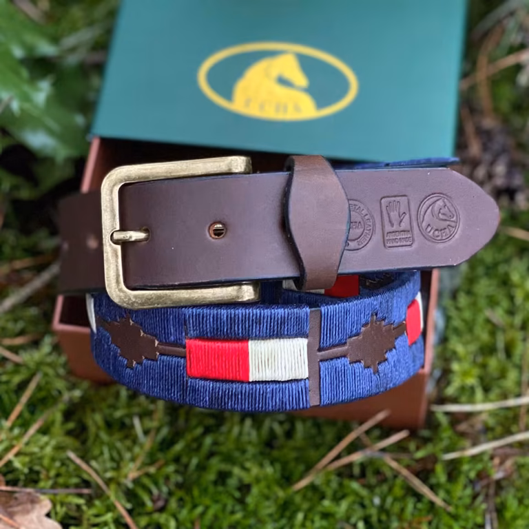 Havana Brown Leather Polo Belt #009