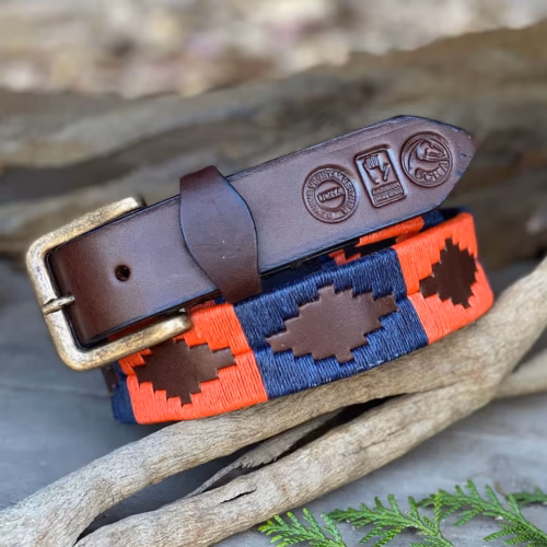 Havana Brown Leather Polo Belt #059