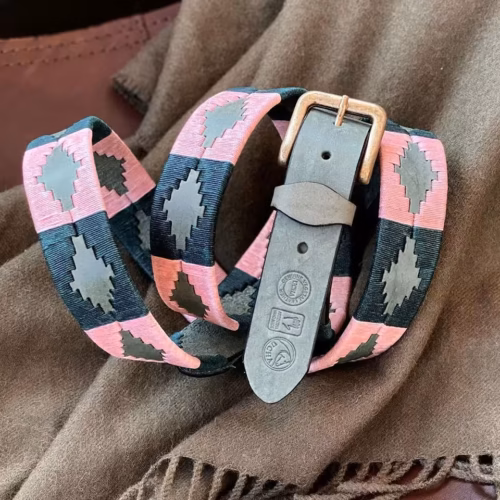 Green Leather Polo Belt #099